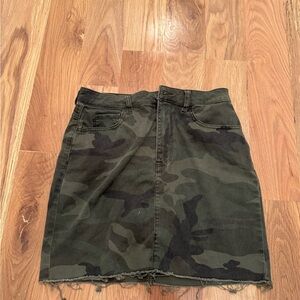 Hollister Black Mini Pencil Cargo Skirt